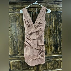 Champagne sparkly dress